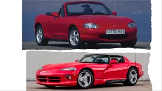 Mazda MX-5 (NB) y Dodge Viper