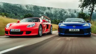 Porsche Carrera GT y Lexus LFA