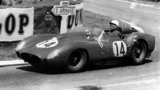 El Ferrari de Phil Hill durante las 24 Horas de Le Mans de 1958
