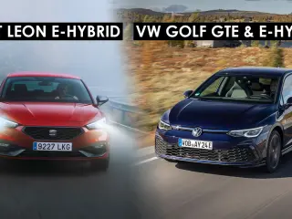 Seat León e-Hybrid y Volkswagen Golf GTE.