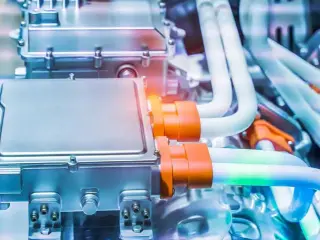Batería de un coche eléctrico.