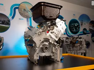 Motor de un cilindro de Cosworth, precursor del TJ V10 de F1.
