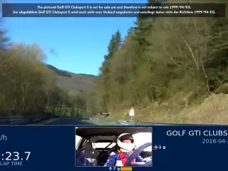 Vídeo completo de la vuelta rápida del Volkswagen Golf GTI Clubsport S en Nürburgring