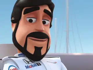 Fernando Alonso se hace actor... ¡de dibujos animados!