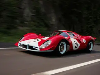 El Ferrari 412P, en plena carrera (Foto: RM Sotheby's).