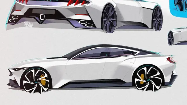 Bocetos de variantes del Ford Mustang desvelados en 2022