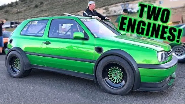 This VW Golf Makes 1600 HORSEPOWER! (Twin Engine & Twin Turbo!)