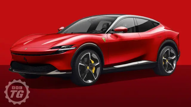 Render del Ferrari Elettrica