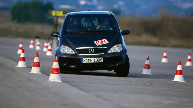 Mercedes Clase A en la prueba del alce