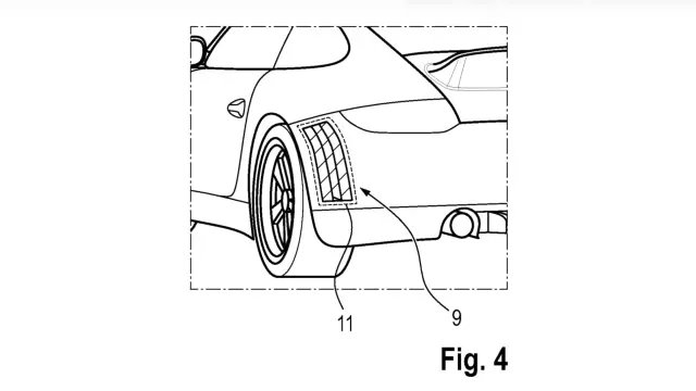 Patente de Porsche de rayas decorativas que pueden desaparecer