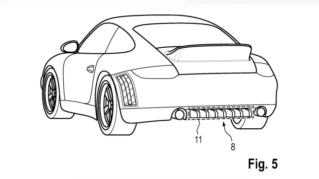 Patente de Porsche de rayas decorativas que pueden desaparecer