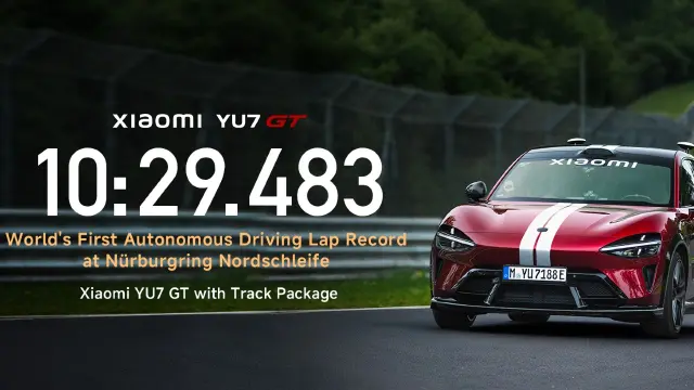 Xiaomi YU7 GT sin conductor nurburgring