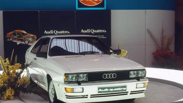 Presentación del Audi Quattro en el Salón de Ginebra de 1980
