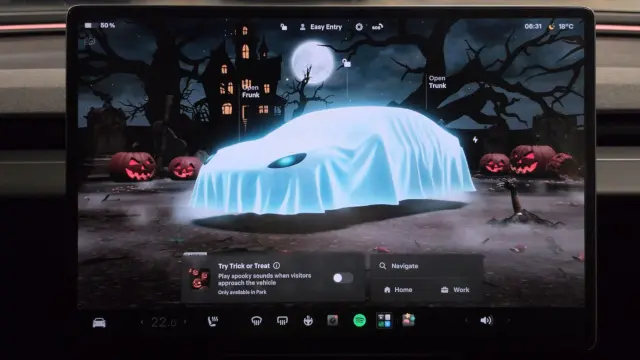 Modo Halloween de Tesla