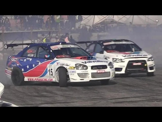 Mitsubishi Lancer Evo X vs Subaru Impreza STi WRX Drift & Sound