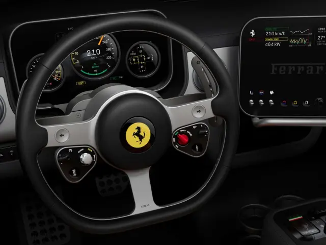 Interior del Ferrari Luce