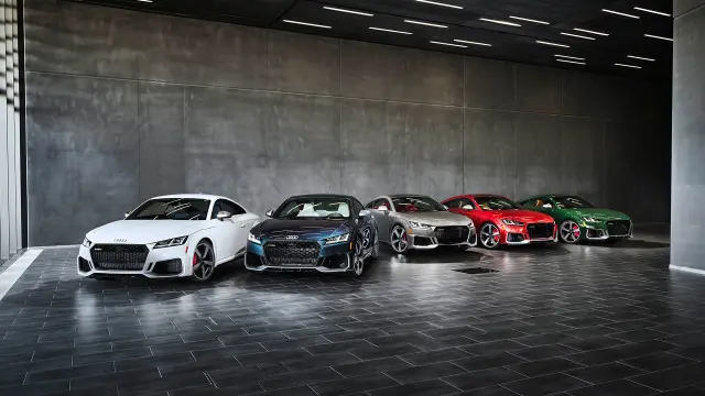 Gama del nuevo Audi TT RS Heritage Edition 2022.