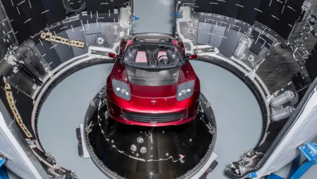 Tesla Roadster espacio