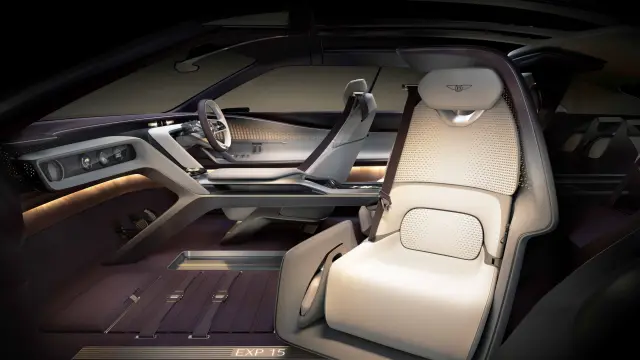 El asiento giratorio del Bentley EXP 15