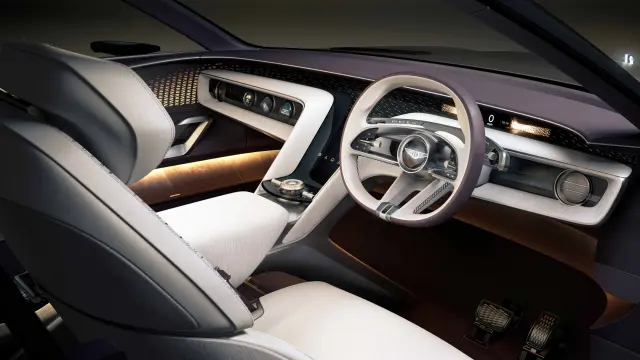 Puesto de manos del Bentley EXP 15; el único asiento que hay delante