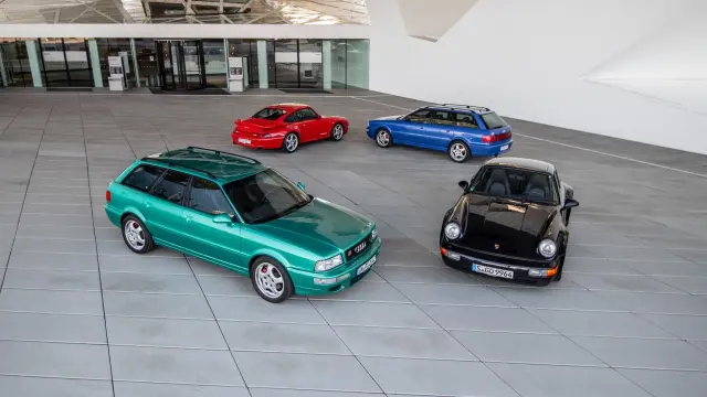Audi RS2 Avant y Volvo 850 T-5R.