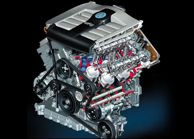 Motor W8 de Volkswagen.