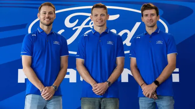 Los pilotos del equipo Ford para las 24 Horas de Le Mans 2027