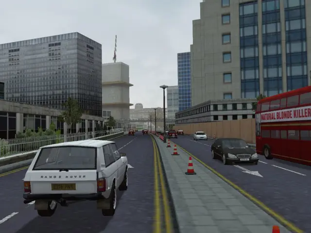 Capturas promocionales del videojuego The Getaway (2002) de PlayStation 2