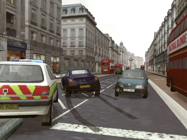 Capturas promocionales del videojuego The Getaway (2002) de PlayStation 2