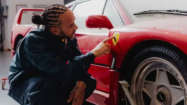 Lewis Hamilton estaba impresionado con el Ferrari F40 a pesar de llevar 30 años abandonado