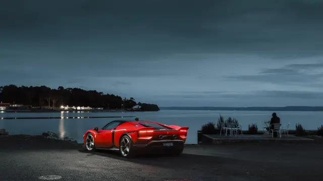 Prueba del Ferrari 849 Testarossa en las 99 curvas de Tasmania