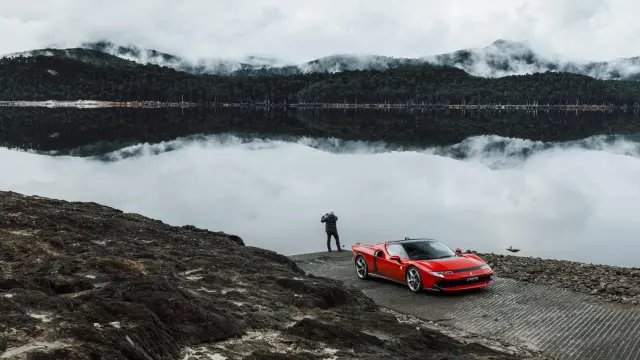 Prueba del Ferrari 849 Testarossa en las 99 curvas de Tasmania